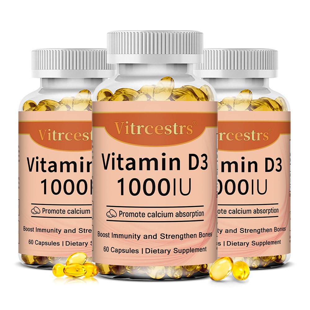 Health Wellness Day - Vitamin D3 1000 IU Capsules, Supports