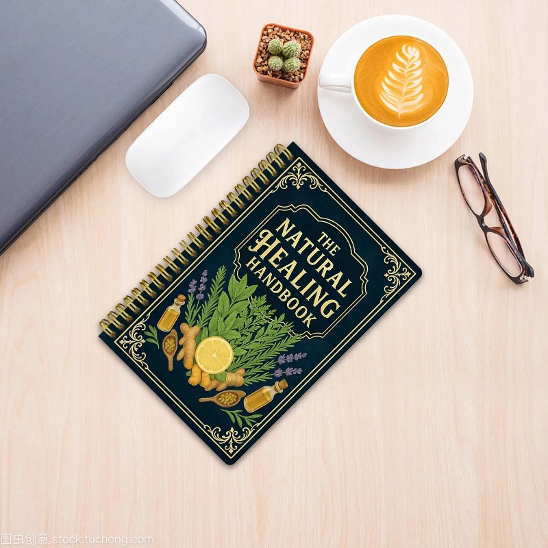 Health & Wellness Vector - Natural Therapy Handbook, an English version
