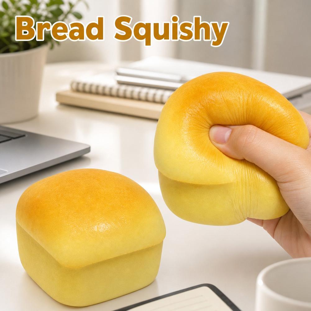 Health Wellness Solutions - Simulation Bread Squeeze Taba Squishy Toy