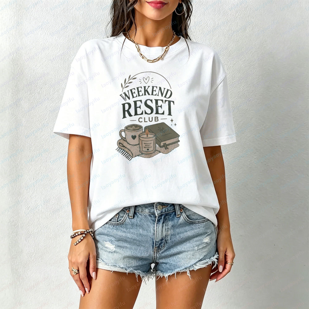 Weekend Reset Club T-Shirt Sel - огляд і ціна Health Wellness Gifts Women