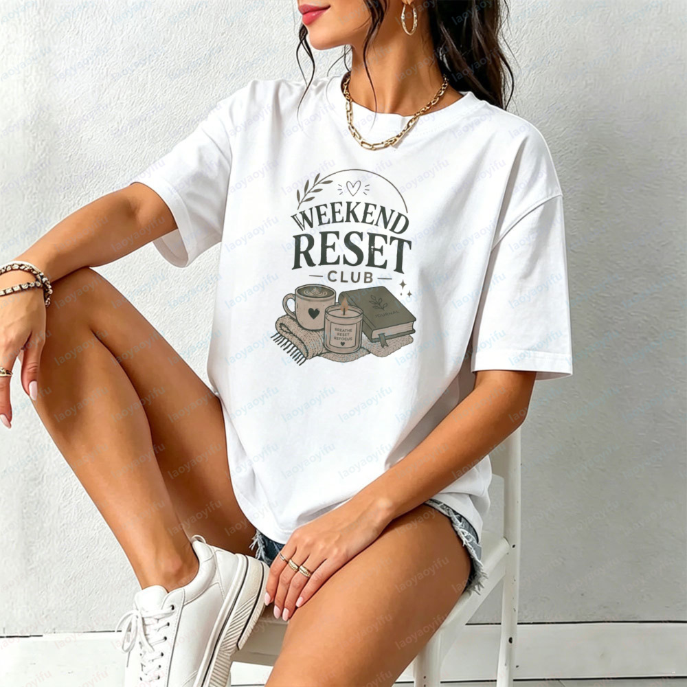 Weekend Reset Club T-Shirt Sel - огляд і ціна Health Wellness Gifts Women