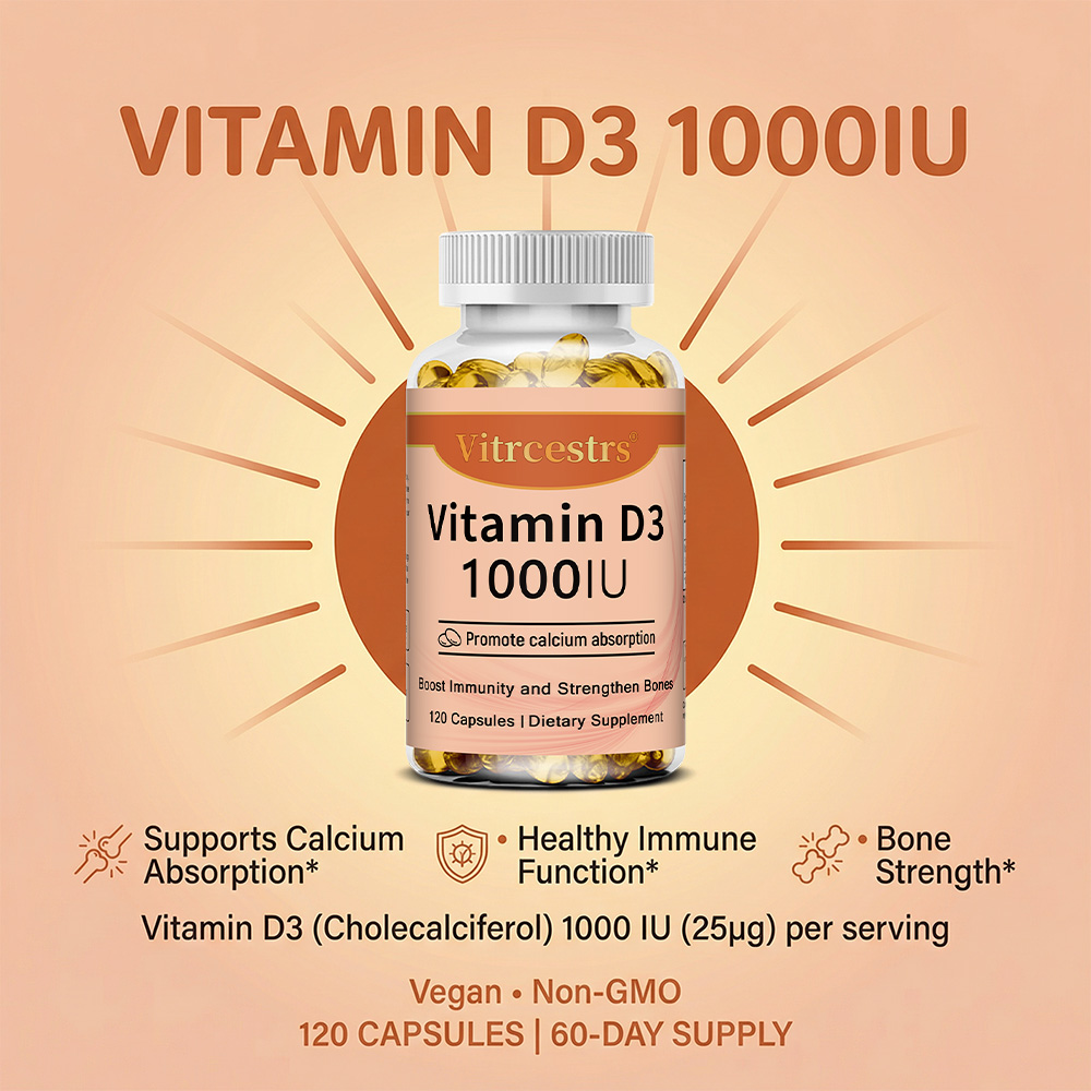 Vitamin D3 1000 IU Capsules, S - огляд і ціна Health Wellness Day