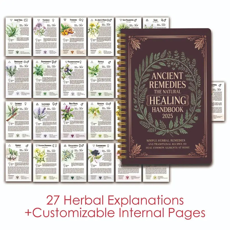 Natural Remedies Handbook with - огляд і ціна Health & Wellness Vector