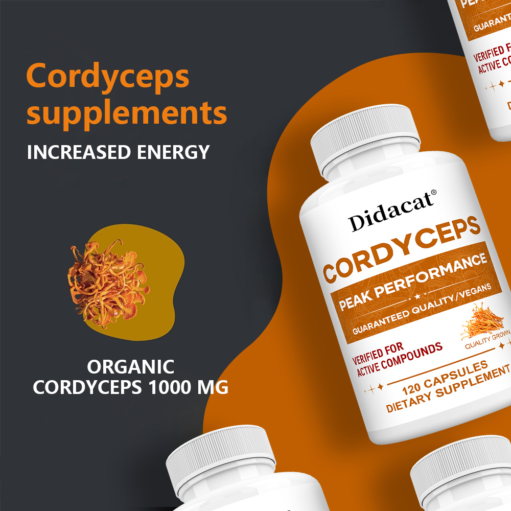 Cordyceps Mushroom Capsules 10 - огляд і ціна Health Wellness Day