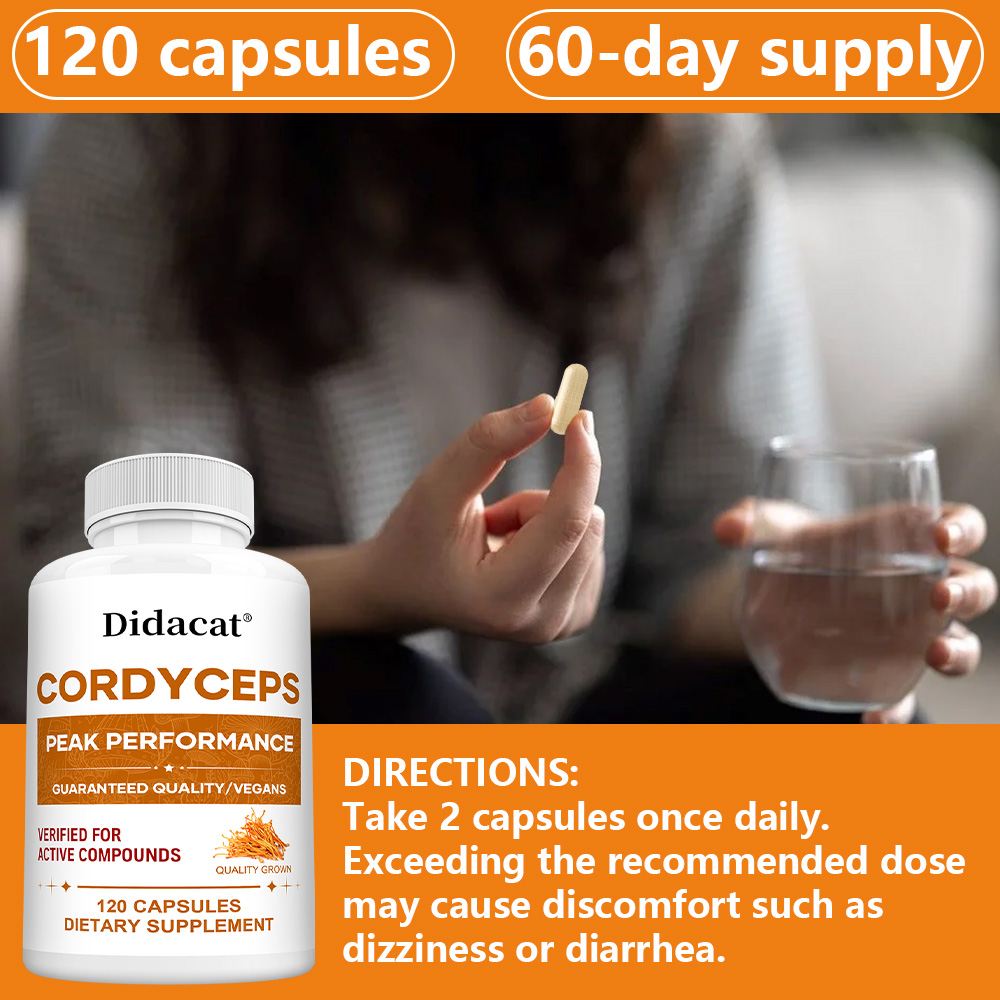Cordyceps Mushroom Capsules 10 - огляд і ціна Health Wellness Day