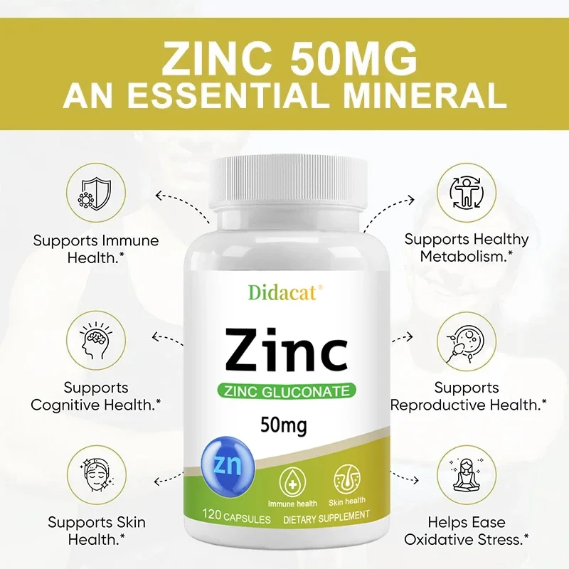 Zinc 50 Mg - with Zinc Glucona - огляд і ціна Health Wellness Day
